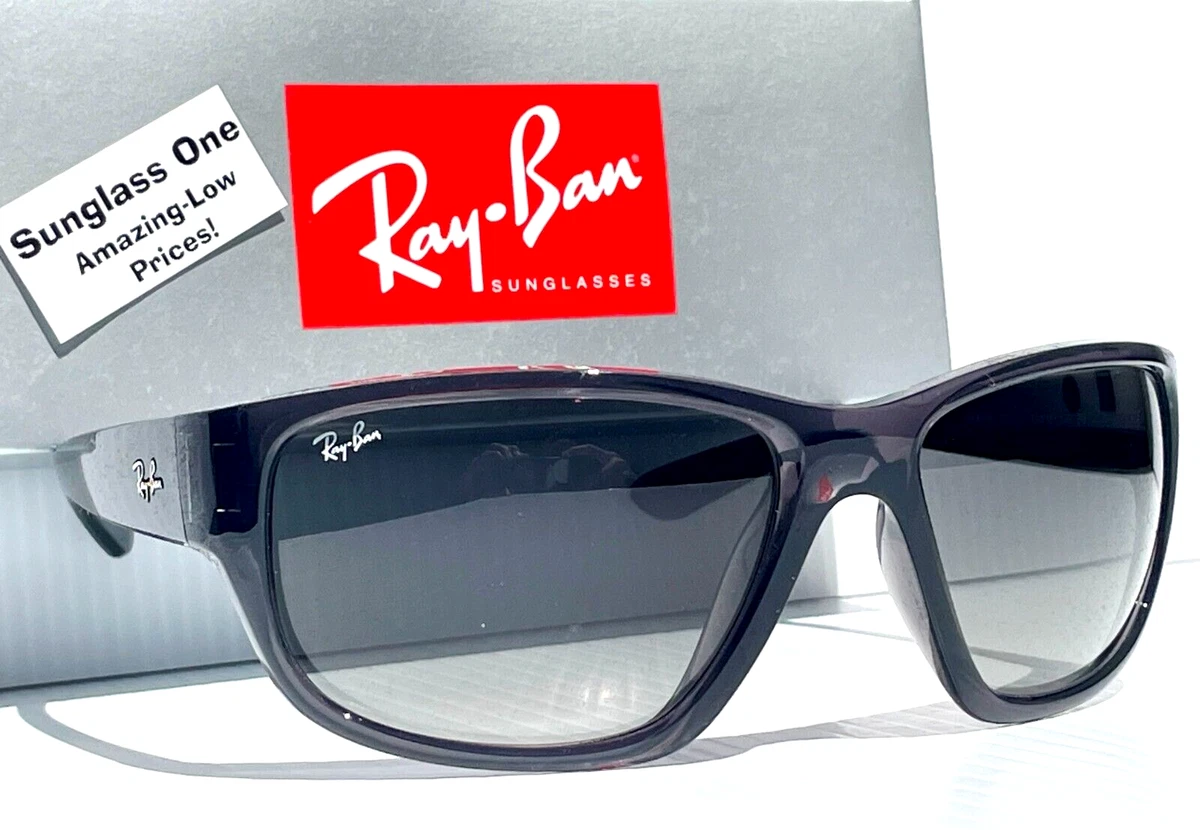 Ray Ban Polished Black UV PROTECTION Gray Gradient Lens Sunglass