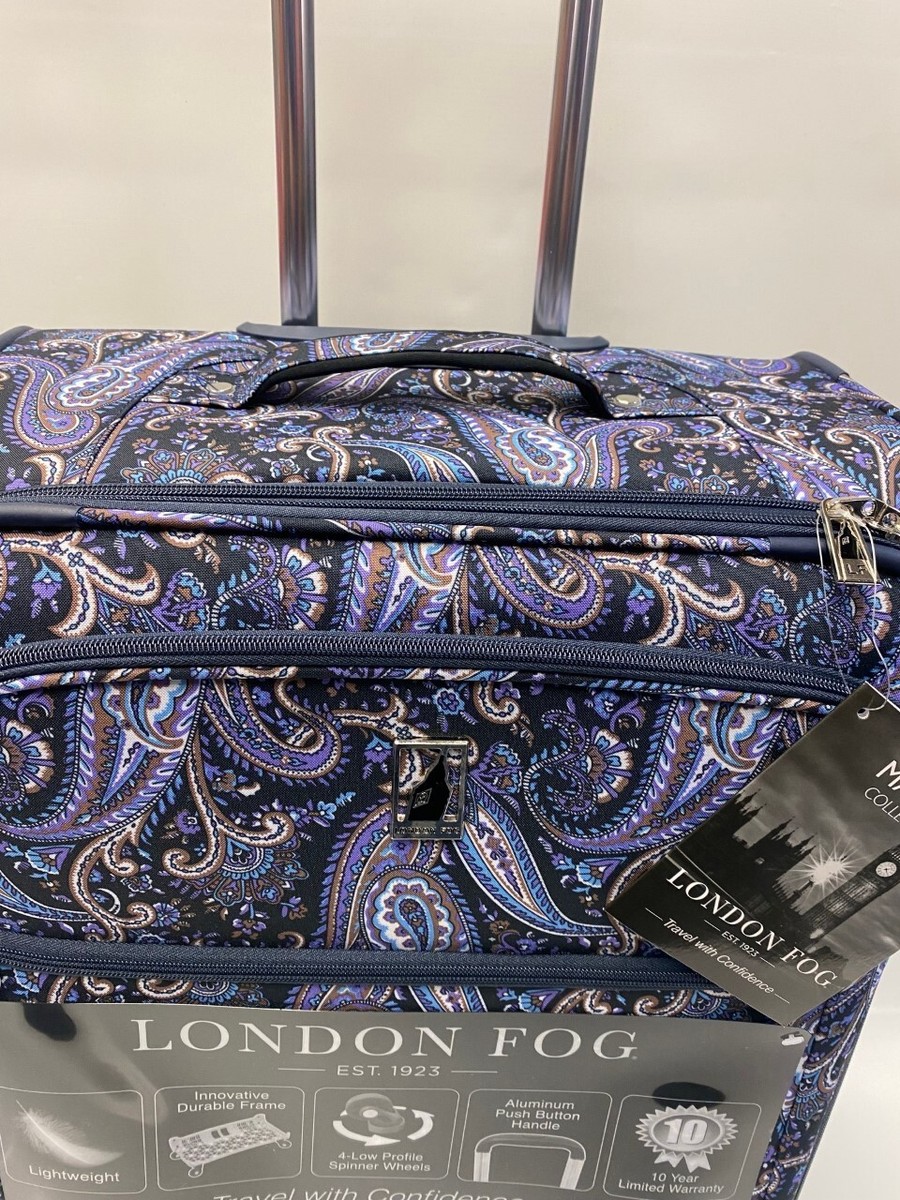 LONDON FOG MAYFAIR 4PC LIGHTWEIGHT SPINNER LUGGAGE SET EXPANDABLE