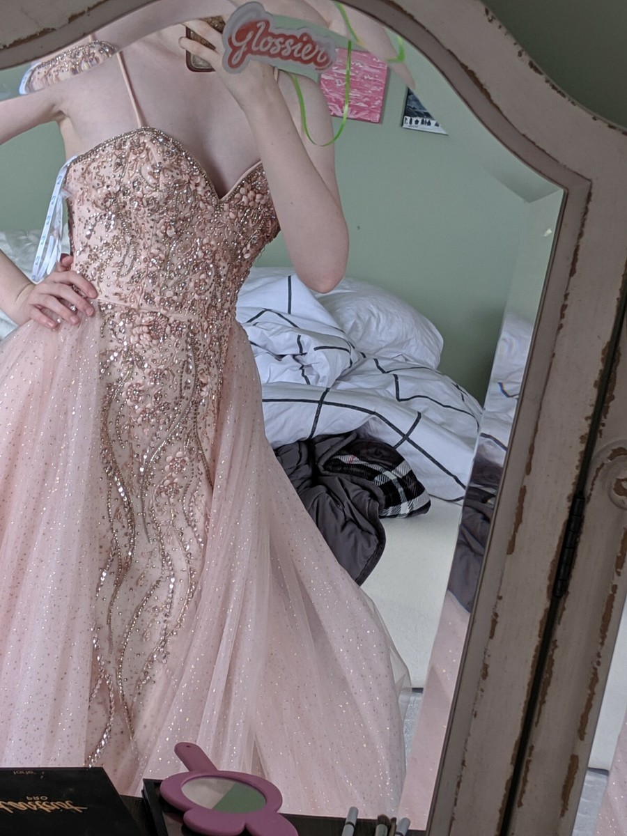 camille la vie pink dress Camille La Vie Sparkly Pink Dress