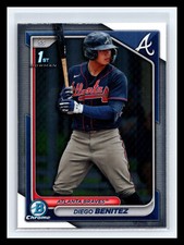 🔥 DIEGO BENITEZ 2024 1ST BOWMAN CHROME PROSPECTS RC # 39