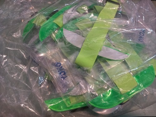 x12 Restposten YoKo D/SIA Lizenz Abzeichen Halter - Armband - hoch viz gelb