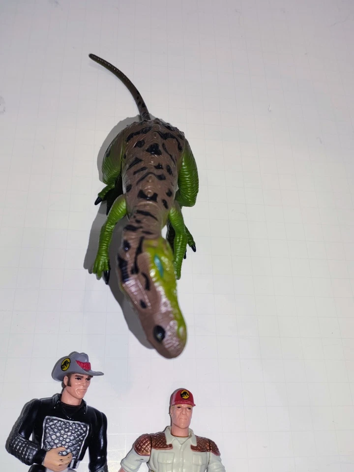 Parque Jurásico 1997 El Mundo Perdido/Baryonyx - Dinosaurio Raro + 2 Figuras De Colección Foto 3 de 4