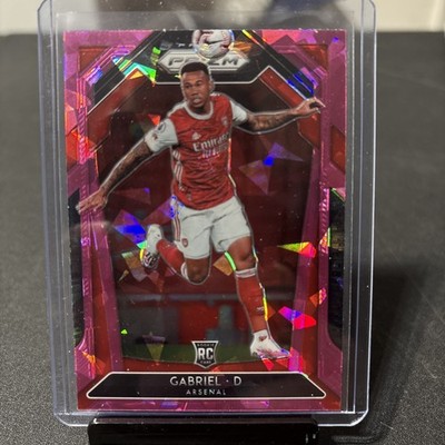 2020-21  Prizm Premier League Gabriel D #35  Pink Ice Prizm Rookie Arsenal