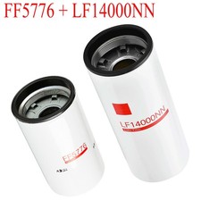 Fit CUMMINS ISX15 - 2PCS OIL CHANGE KIT LF14000NN, FF5776, Filter Kit