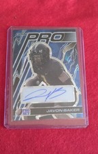 2024 Leaf Pro Set Metal - Goin' Pro Autographs Javon Baker  Blue Crystals 7/8