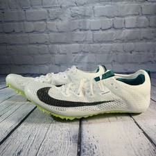Nike Zoom Superfly Elite 2 Track Spikes White Bright Spruce FZ9662-100 Mens 8.5