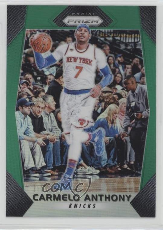 2017-18 Panini Prizm Green Prizm Carmelo Anthony #279 HOF y8a