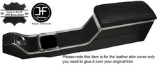 Schwarz Stich Mitte Konsole & Armlehne Leder Bezüge Für Ford Cortina MK1