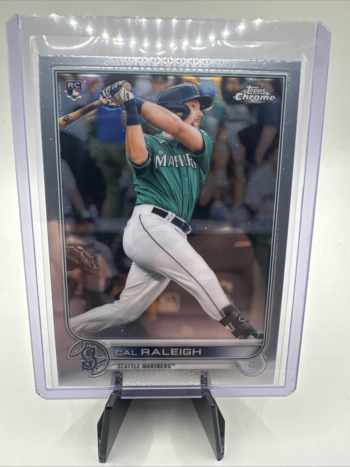 2022 Topps Chrome Sonic Cal Raleigh #149 Rookie RC Seattle Mariners
