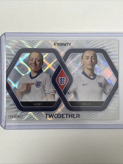 2025 Panini Eternity Lionesses 1/1 Fran Kirby Chloe Kelly Twogether TWO-07 BLACK
