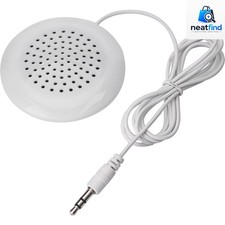 Pillow Speaker 3.5mm Mini Flat Portable Sleep Sound Speaker for Phone MP3 White