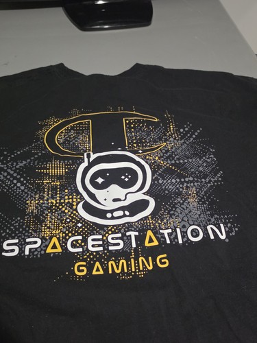 Champion Spacestation Gaming Long Sleeve T-Shirt Men's Sz 2XL Black Brand New