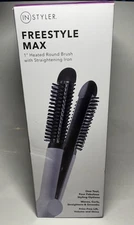 INStyler Freestyle Max 1” Flat Iron with Round Brush Straightener