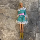 Original 1966 Mattel Barbie Doll Blonde w/ Outfit & Boots Vintage Collectible