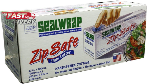 Zipsafe Sealwrap Cling Food Film, 12" X 2000', Pack of 1 - Picture 7 of 12