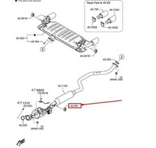 Mazda CX-30 DM Auspuffanlage Gummiaufhänger PY1D40061 NEU ORIGINAL