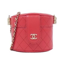 Chanel Ap1573 Lambskin Shoulder Bag Women Red One Size