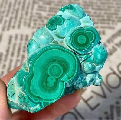 67G Natural  Malachite Quartz Crystal  Gloss Mineral Specimen healing
