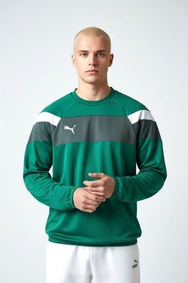 Puma Sport Sweatshirt Grün Casual Gr. IT DE FR 56 USA XL