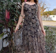 90s Vintage R&M Richard's Dress In Brown. #FaerieCore