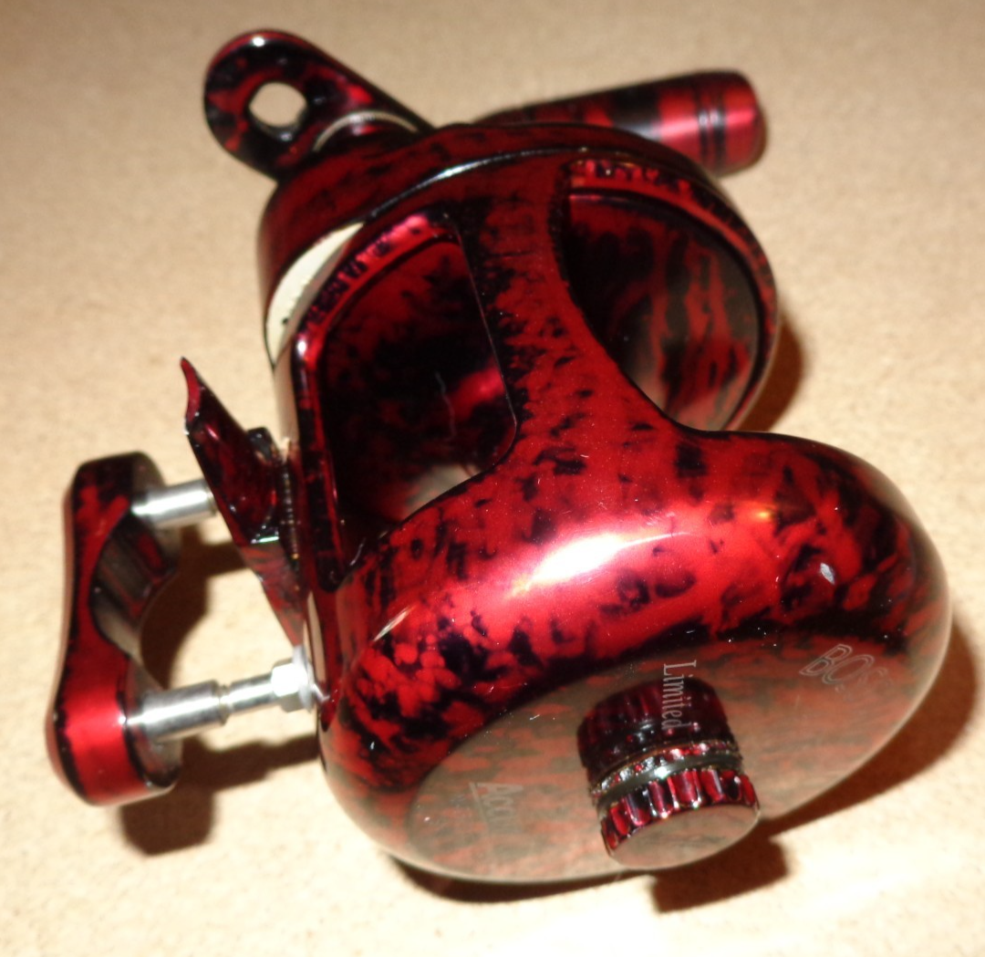 Limited Red Camo Accurate Boss Magnum 665H Single-Speed Lever-Drag