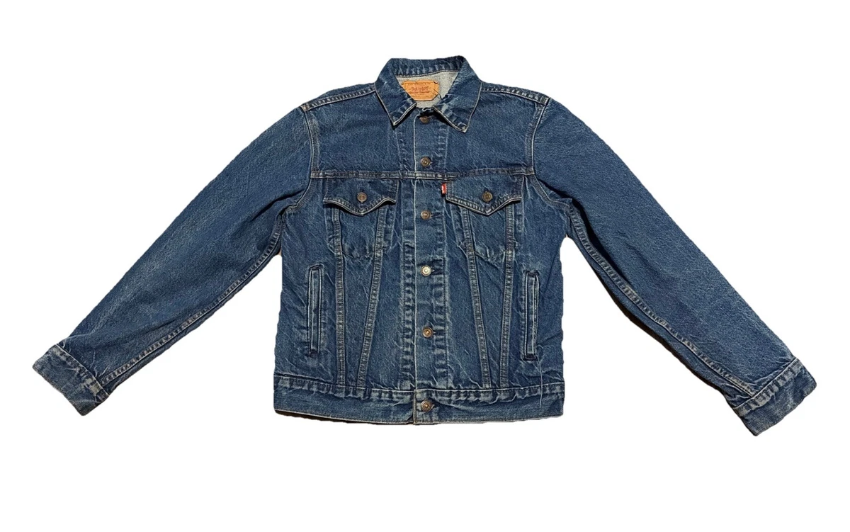 LEVI’S® VINTAGE DENIM JACKETS Vintage Levis Type 2 Denim Trucker Jacket Thrashed Repairs LVC 42