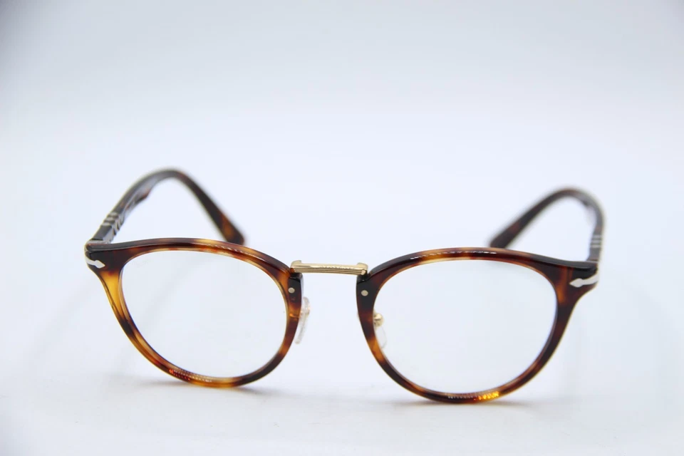 NUEVO PERSOL P 3108-S 24/GG HABANA GOLD MÁQUINA DE ESCRIBIR GAFAS AUTÉNTICAS 49-22 Foto 2 de 4