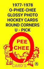1977-78 O-Pee-Chee  Hockey Glossy Photo Inserts Round Courners   U-Pick