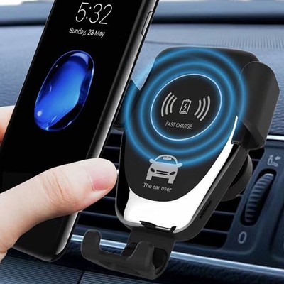 Wireless 10W Fast Charger Car Phone Holder Gravity Mount Universal Accessories