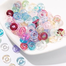 100pcs Colorful Glass Heishi Beads for Jewelry Small, A-Random Mix Color