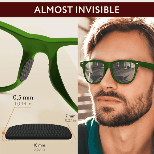 Almohadillas adhesivas para nariz para gafas 6 pares de almohadillas adhesivas para nariz de silicona ultrafinas - Imagen 4 de 6