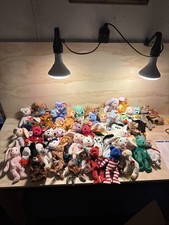Vintage BIG TY Beanie Babies Lot Of 62 All With Tags Plush Toys