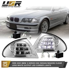 Depo White Led Lci Clear Chrome Corner Signal Lights For 99-01 Bmw E46 4d 5d Depo White Led Lci Clear Chrome Corner Signal Lights For 99-01 Bmw E46 4d 5d