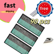 90PCS Diamond Burr Bits Drill Set Rotary Multi Tool Accessories Kit for Dremel