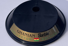VTG Mattel Barbie Doll Display Replace Stand Base -Ghanian Barbie Collector Ed