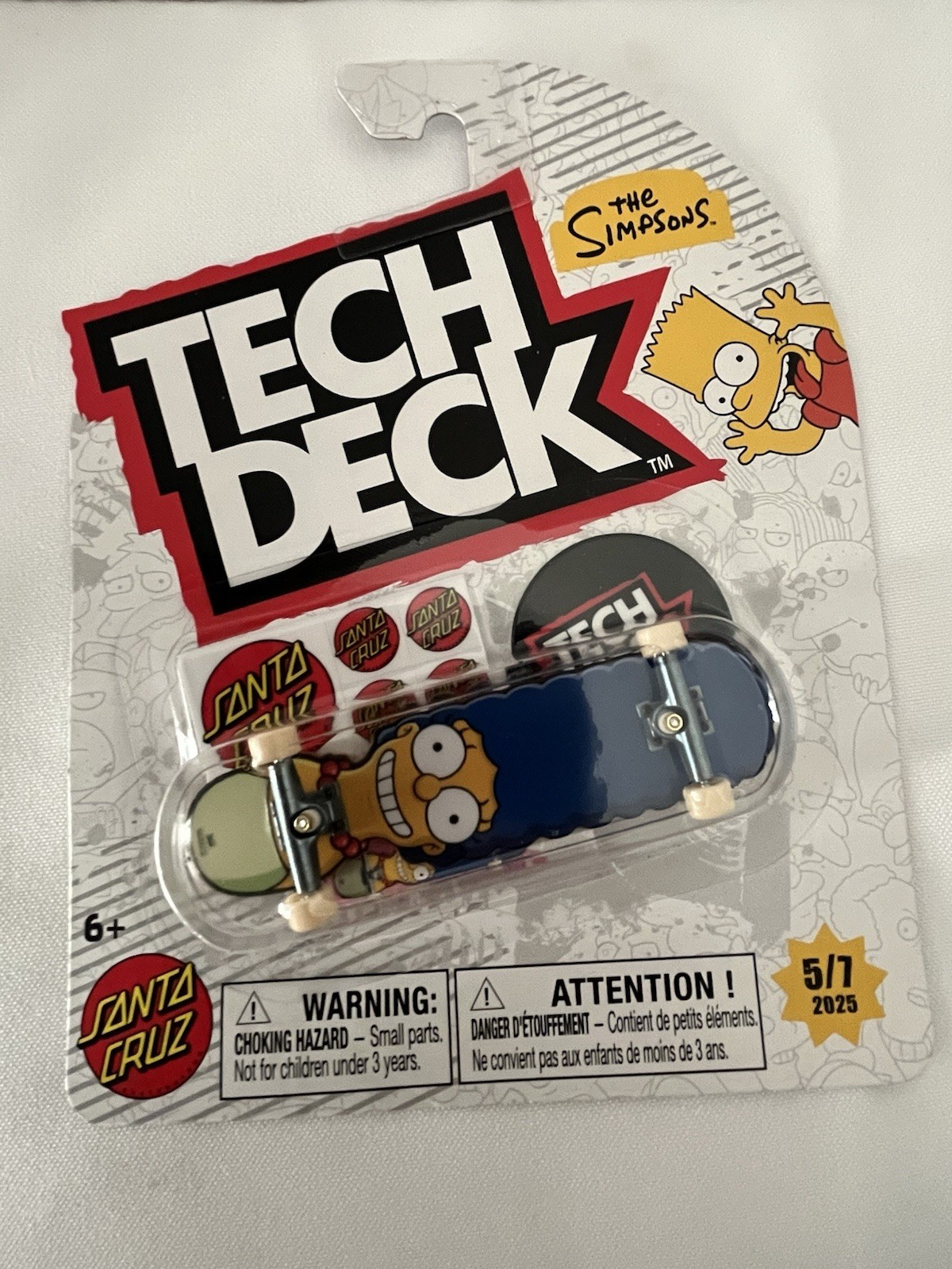 2025  TECH DECK  THE SIMPSONS  SANTA  CRUZ  MARGE FINGER BOA