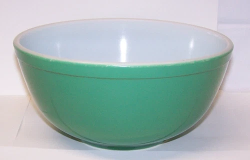 EARLY Vintage Pyrex #403 Primary Green Mixing Nesting Bowl 2 1/2 Quart USA  EXUC