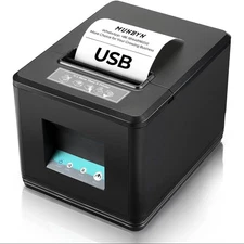 MUNBYN 3 1/8'' POS Printer 80mm USB Receipt Printer with Auto Cutter
