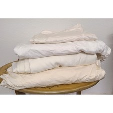 100 Cotton Ivory KING Duvet Cover Flat Fitted Sheet Pillowcase Mixed Brands