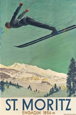 Ski Poster Carl Moos (1878-1959) - ST. MORITZ #72