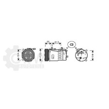 AVA QUALITY COOLING Kompressor Klimaanlage für VW Golf IV 1J1 1J5 9C1 1C1