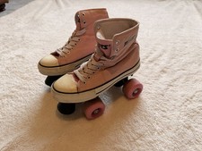 Roces Pink Girls Roller Boots Skates Size 13.5UK Retro Quad Converse Style