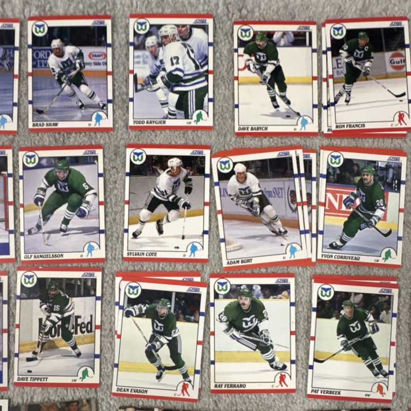 Hartford Whalers Hockey Card Lot Huge 90s NHL Mix Francis Dineen Verbeek Ferraro