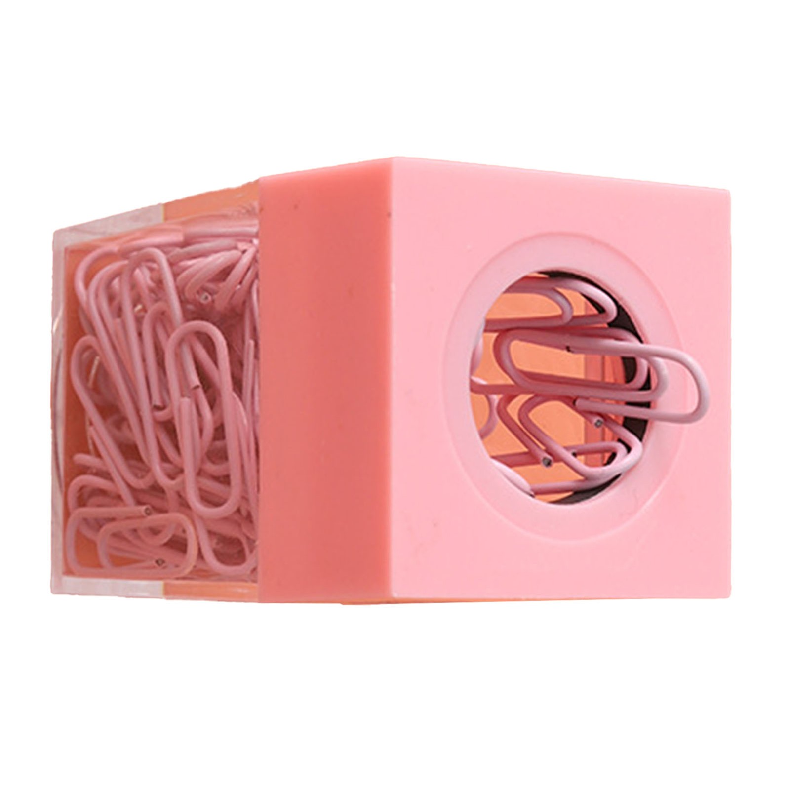 Magnetic Paperclip Dispenser Large Capacity Transparent Paper Clip Storage Or UK