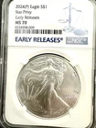 2024 (P) STAR PRIVY American Silver Eagle MS-70 NGC (ER) 1oz. US Coin Dollar $1