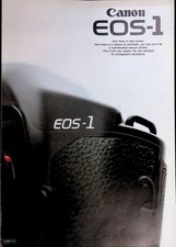 Catalog Canon EOS-1 Camera Catalog from Japan 1989 with Wear