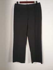 Liz Claiborne Career Audra Pants Women's Size 10 Black Classic Straight Leg