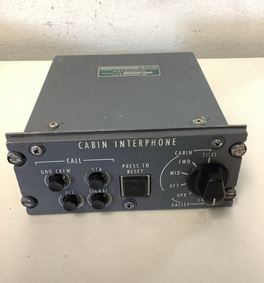 ISC Flight Station Control Unit Cabin Interphone 409F1400 / 671853-105