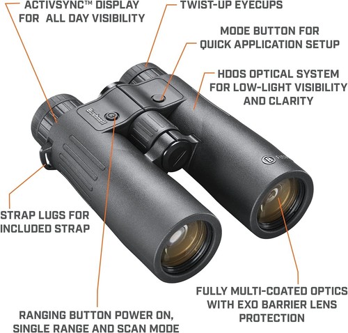 Bushnell Fusion X 10x42mm Rangefinder Binoculars - Picture 3 of 6