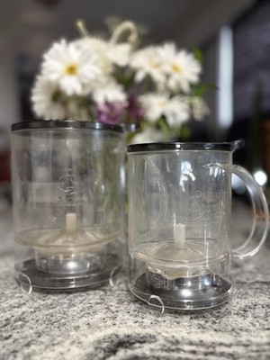 Teavana Perfectea Maker SET of 2 - 32oz and 16oz Tea Infusion Cups